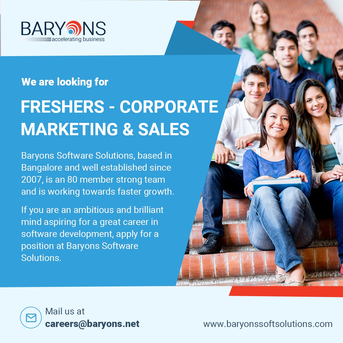 Freshers Corporate Marketing Sales